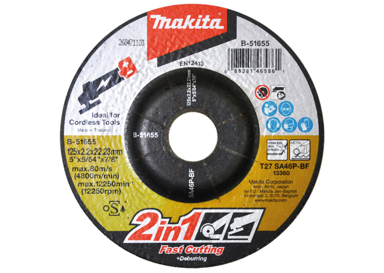 Schleifscheibe 125mm Makita B-51655