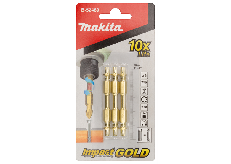 Doppelschrauberbit T20, 3 Stk. Makita B-52489