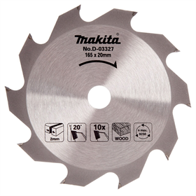 Sägeblatt für schnelle Schnitte in Holz HM 165x20mm T10 Makita D-03327