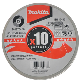 Trennscheibe 115x22,23x1,2mm, 10St. Makita D-18764-10