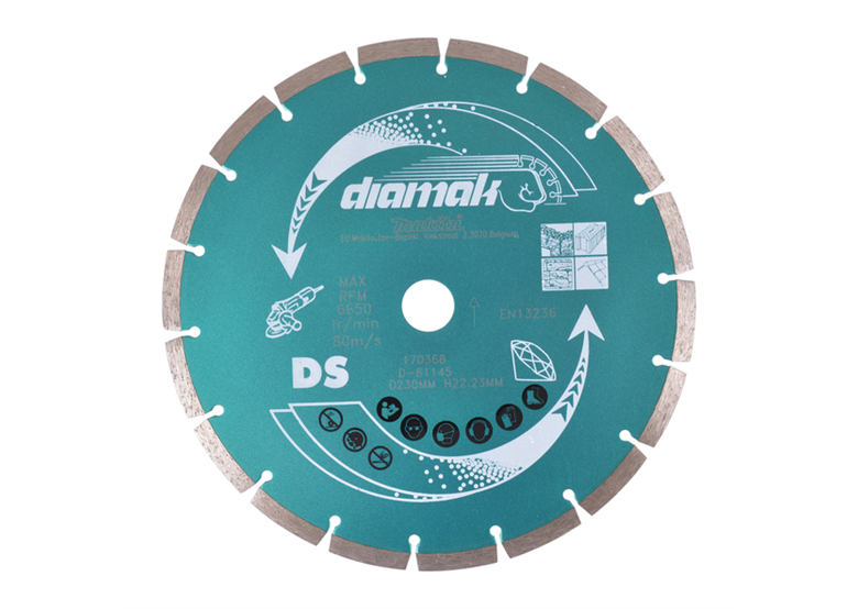 Diamanttrennscheibe   230x22,23mm 10 Stück Makita D-61145-10