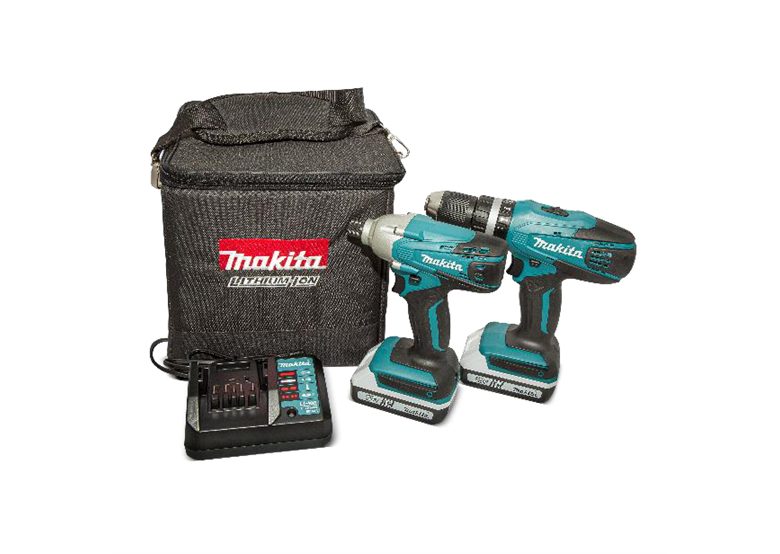 Werkzeugset 18V Makita DK18015X2 2x1.3Ah