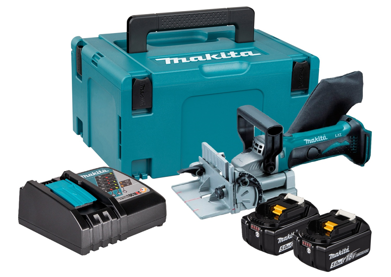 Flachdübelfräse Makita DPJ180RTJ 2x5.0Ah