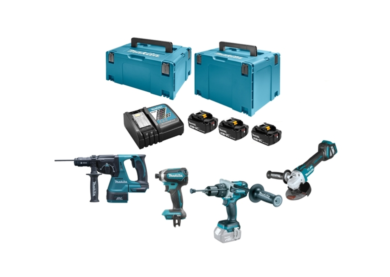 Werkzeugset 18V Makita LXT DLX4104TJ1 3x5.0Ah
