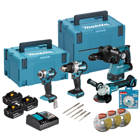 Werkzeugset 18V Makita LXT DLX4196JX1 3x5.0Ah