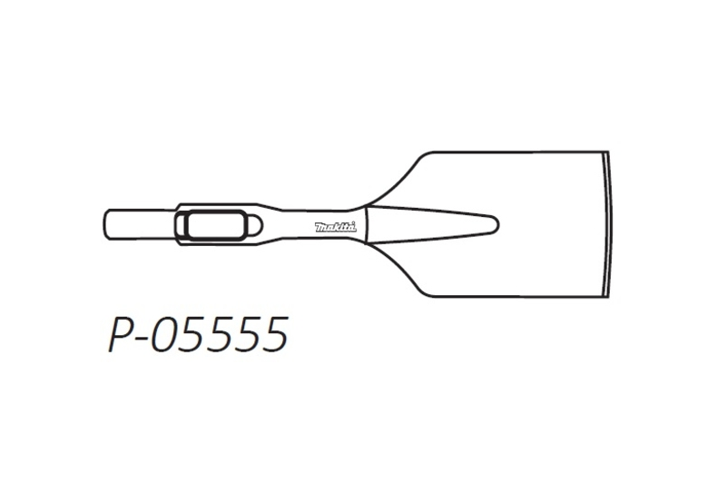 Spatenmeissel 125x400 mm für HM Makita p-05555