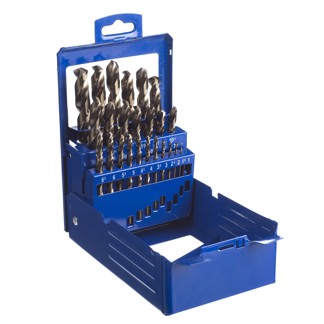 Krino Kobalt-Bohrer-Set – 5% Cobalt, 10-teilig, Für Edelstahl & Metalle, 1–10 Mm, Profi-Qualität