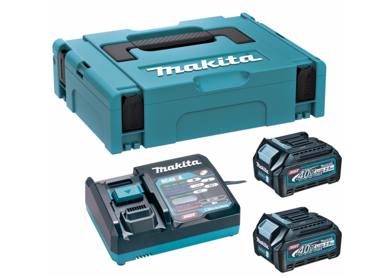 Starter-Set Makita XGT 2xBL4025+DC40RA