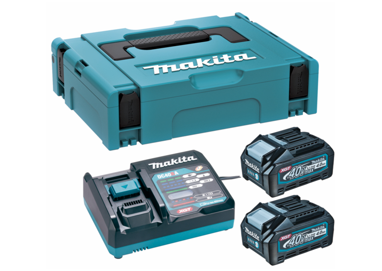 Starter-Set Makita XGT 2xBL4040+DC40RA