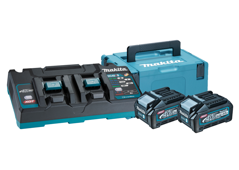 Starter-Set Makita XGT 2xBL4040+DC40RB