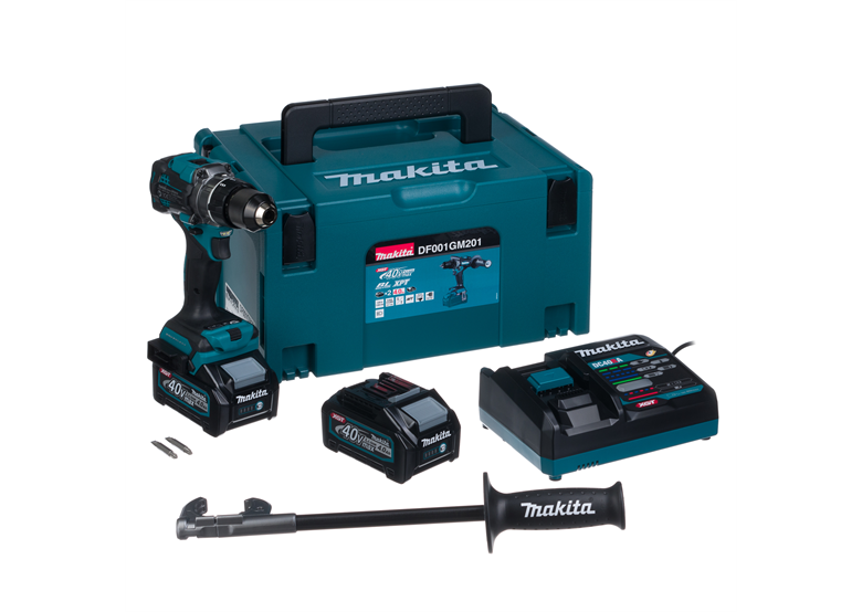 Akku-Bohrschrauber Makita XGT DF001GM201 2x4,0Ah MAKPAC 3
