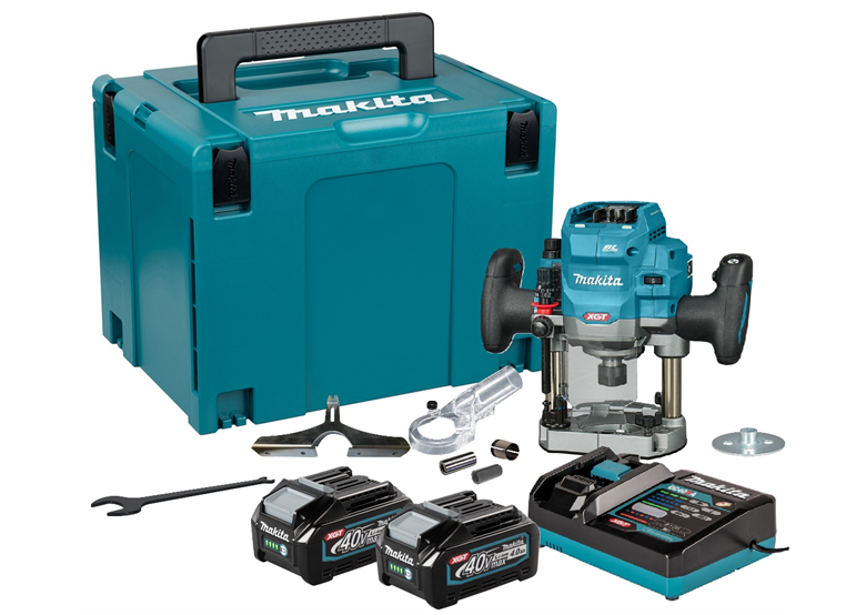 Oberfräse Makita XGT RP001GM201 2x4.0Ah