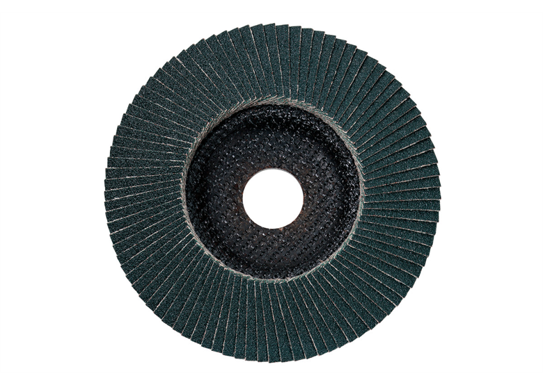 Lamellenschleifplatte 125×22,2 mm, P40, Zirkonia, schräg Metabo 624275000