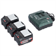 Akku 18V 4.0Ah (3Stck.) + Ladegerät Metabo 685049000