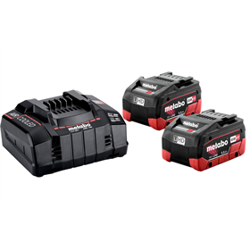 Set: 2 LiHD-Akkus 18 V / 5,5 Ah + Ladegerät ASC 145 Metabo 685122000