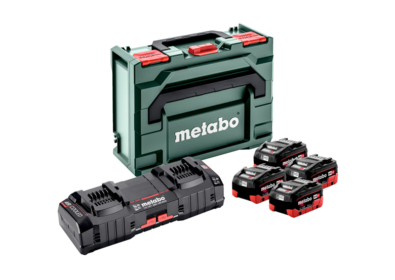 Akku-Set (4Stk.) 18V LiHD 8.0Ah und 2x Ladegerät ASC Ultra in MetaLoc Metabo 685135000