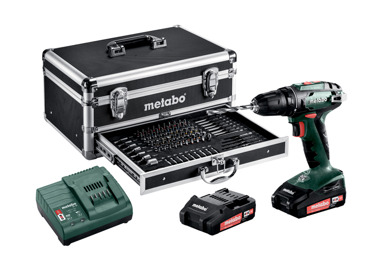 Akku-Bohrschrauber mit Zubehör Metabo BS 18 Set