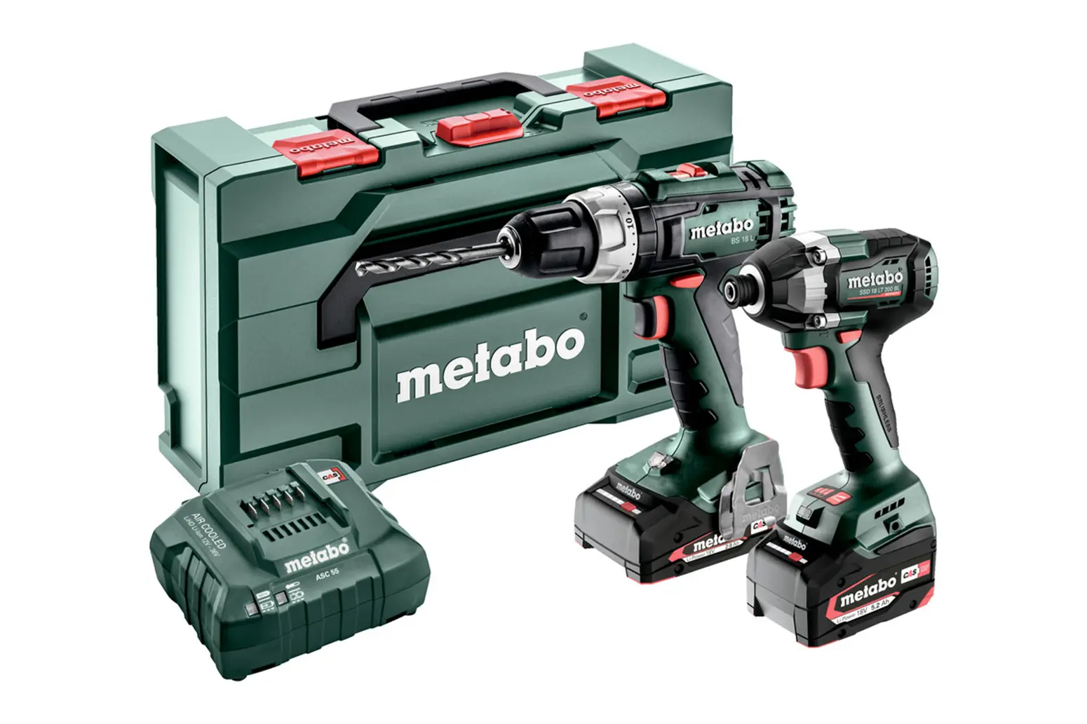 Werkzeugset 18V Metabo CAS BS 18 L/SSD 18 LT 200 BL 1x4.0Ah, 1x2.0Ah