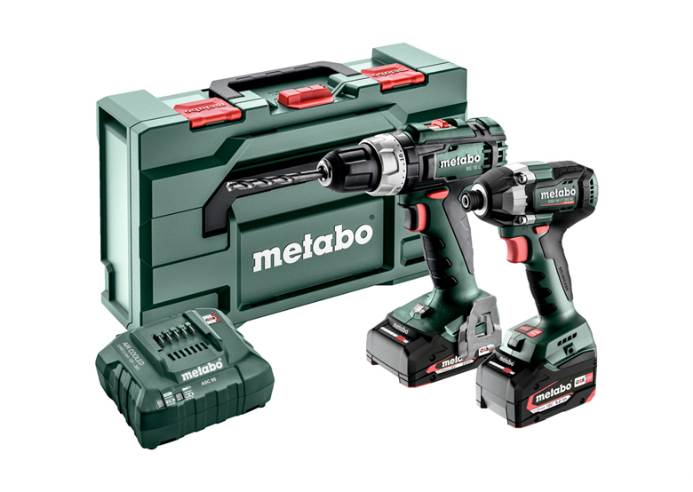 Werkzeugset 18V Metabo CAS BS 18 L/SSD 18 LT 200 BL 1x4.0Ah, 1x2.0Ah