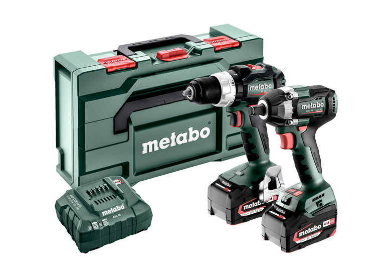 Werkzeugset 18V Metabo CAS BS 18 LT BL/SSW 18 LT 300 BL 2x5.2Ah