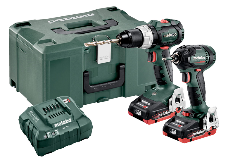 Werkzeugset 18V Metabo CAS Combo Set 2.1.11  2x4.0Ah