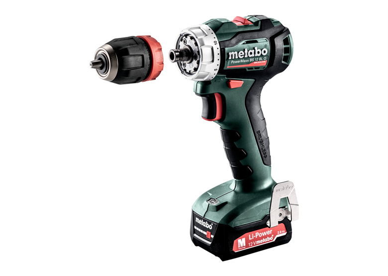 Akku-Bohrschrauber Metabo PowerMaxx BS 12 BL Q 2x2.0Ah