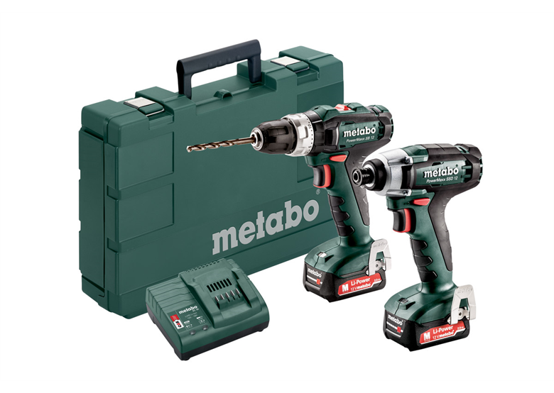 Werkzeugset 12V Metabo PowerMaxx Combo Set 2.7.2 2x2.0Ah