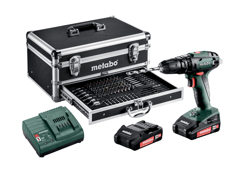 Akku-Schlagbohrmaschine mit Zubehör Metabo SB 18 Set