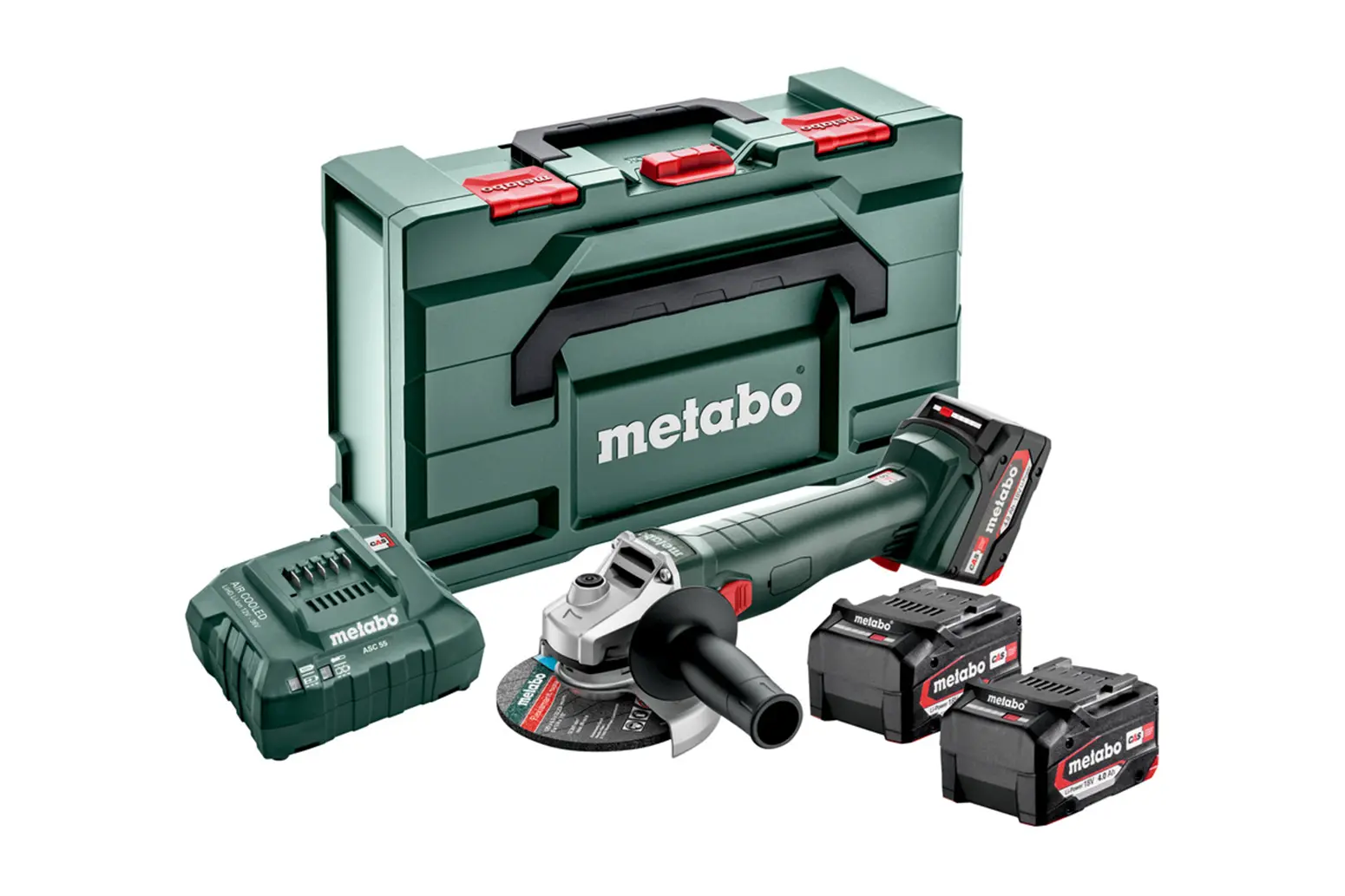 Winkelschleifer Metabo W 18 L 9-125 Quick 3x4.0Ah