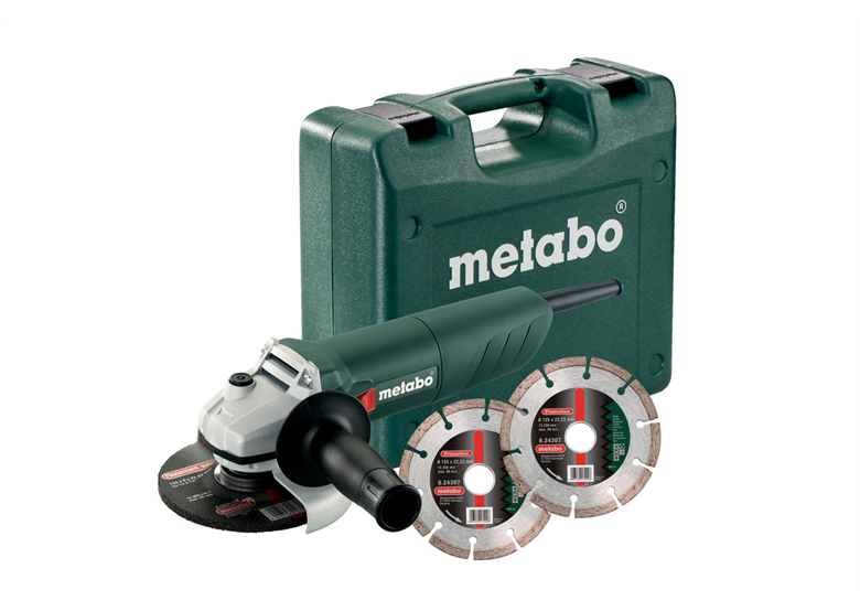 Winkelschleifer Metabo W 850-125 Set