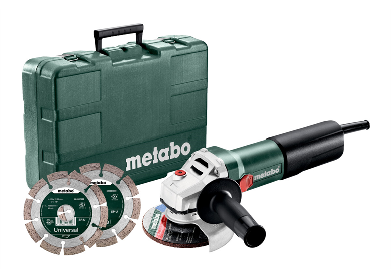 Winkelschleifer Metabo WEQ 1400-125 Set