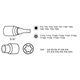 Bits und Aufsätze 3/8" 34 Stck. Neo 08-711