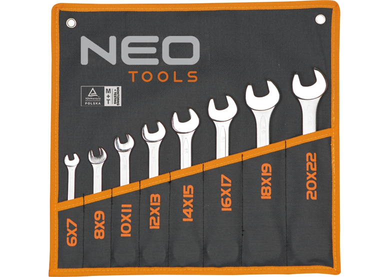 Flachschlüssel beidseitig 6-22 mm 8 Stck. Neo 09-851
