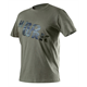 Arbeits-T-Shirt CAMO, olivenfarben, mit Aufdruck Neo CAMO 81-612-XXL