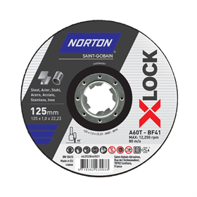 Trennscheibe Norton A60T-125x1.0x22.23-T41 NOR-XLock