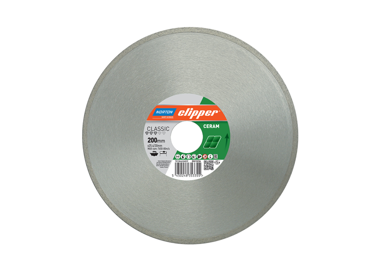 Diamanttrennscheibe 200x25,4mm Norton Classic Ceramic
