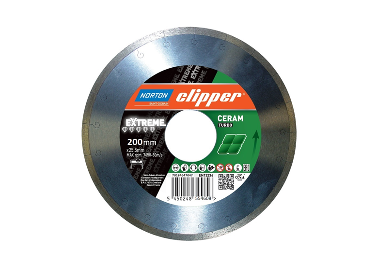 Diamanttrennscheibe 200x25,4mm Norton Extreme Ceramic