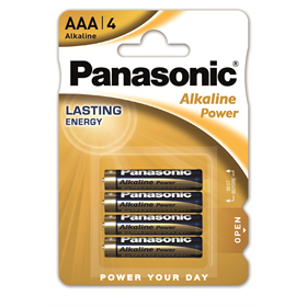 Batterie Alkaline AAA/AM 4Stk. Panasonic ALKALINE