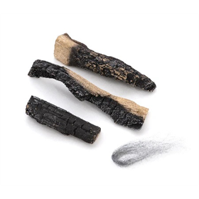 Dekorative Holzscheite für Biokamine Planika LOGS SET AND GLOWING FIBRES