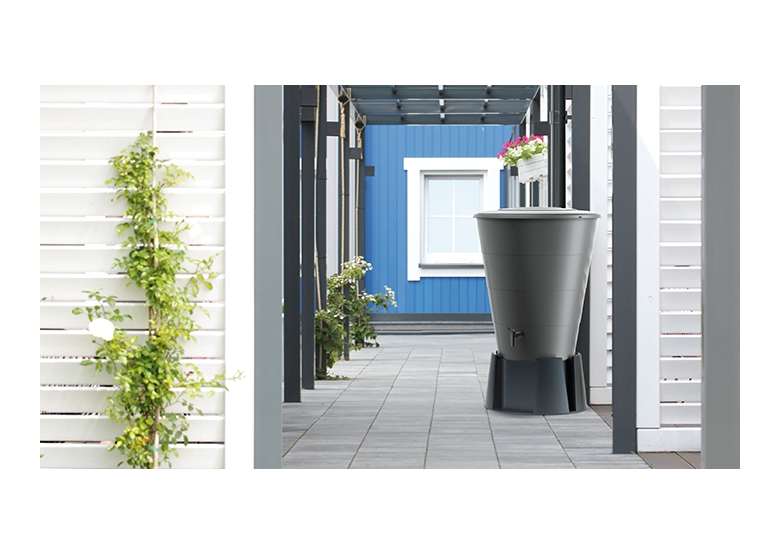 Regenwasserspeicher 210l SMOOTH smooth gray Prosperplast IDSM210-429U