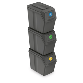 Abfallbehälter-Set 20l SORTIBOX 3 St. Prosperplast ISWB20S3-405U