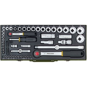 1/2", 1/4" Steckschlüssel, Satz à 55 Stück Proxxon PR23040