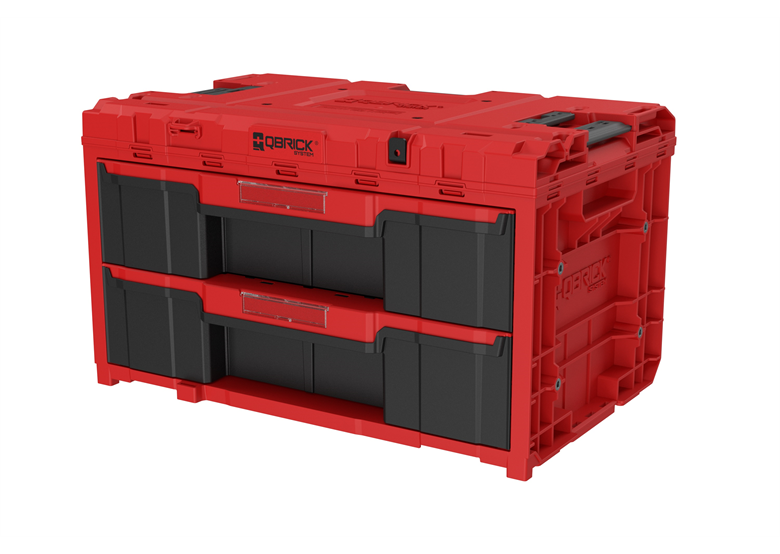Werkzeugbox mit Schubladen Qbrick System ONE 2.0 DRAWER 2 TOOLBOX RED Ultra HD Custom