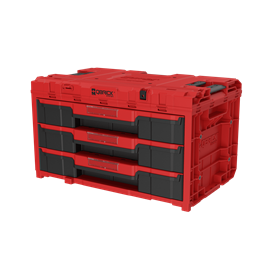 Werkzeugbox mit Schubladen Qbrick System ONE 2.0 DRAWER 3 TOOLBOX EXPERT RED Ultra HD Custom