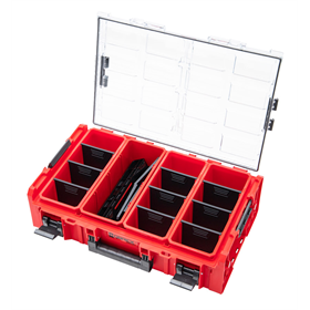 Großer Organizer mit Behältern und Adapter Qbrick System ONE 2.0 ORGANIZER 2XL PROMO RED Ultra HD Custom