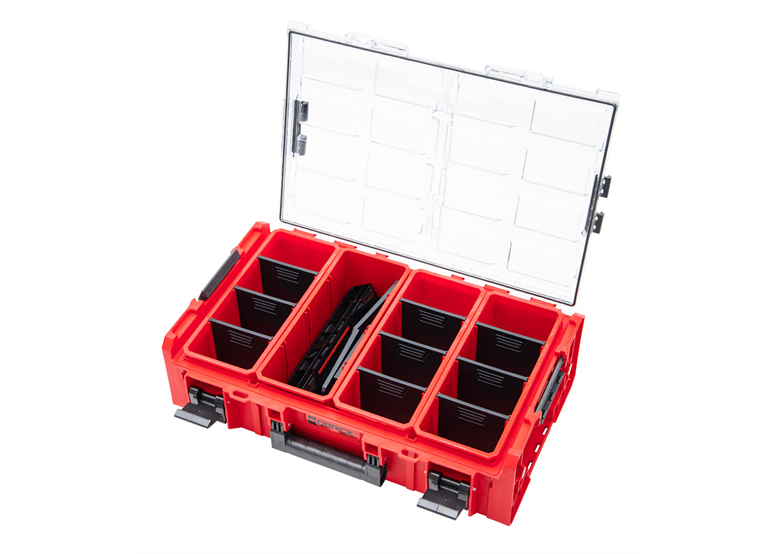 Großer Organizer mit Behältern und Adapter Qbrick System ONE 2.0 ORGANIZER 2XL PROMO RED Ultra HD Custom