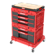 Schubladenset auf Rollenplattform Qbrick System ONE 2.0 WORKSHOP DRAWERS SET nr 5 RED Ultra HD Custom