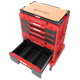 Schubladenset auf Rollenplattform Qbrick System ONE 2.0 WORKSHOP DRAWERS SET nr 5 RED Ultra HD Custom