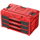 Schubladenset auf Rollenplattform Qbrick System ONE 2.0 WORKSHOP DRAWERS SET nr 5 RED Ultra HD Custom