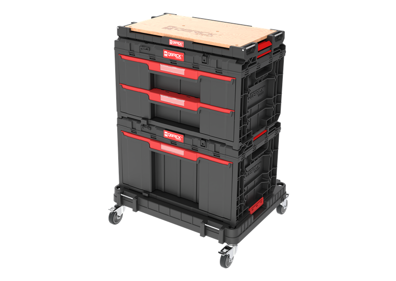 Schubladenset auf Rollenplattform Qbrick System ONE 2.0 WORKSHOP DRAWERS SET nr 6